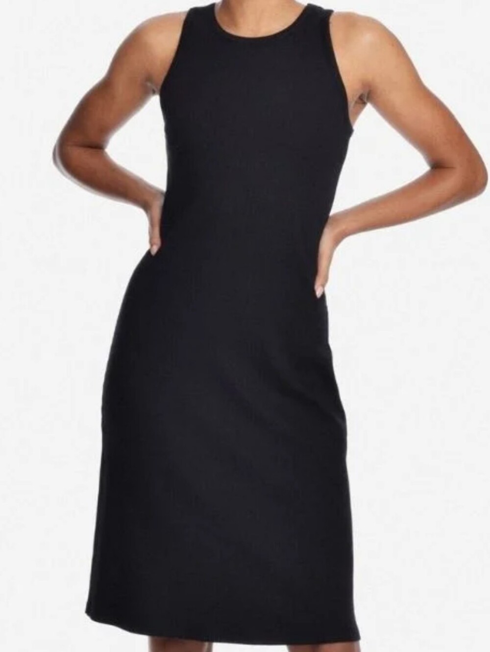 Paper Label Sleeveless Knit Midi Dress